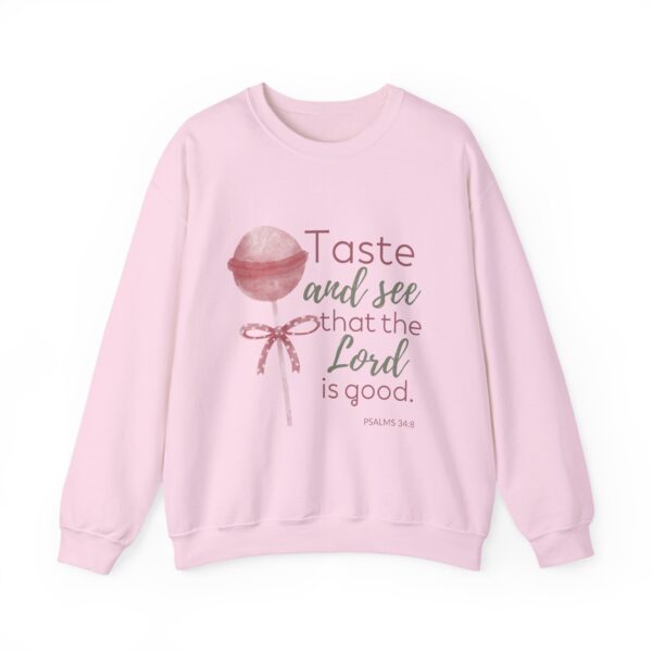 Faith-Inspired Crewneck Sweatshirt | Cozy Christian Apparel, Psalm 34, Inspirational Gift, Religious Sweatshirt, Christian Fashion - Image 5